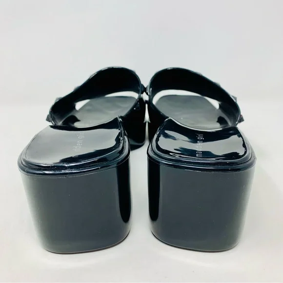 Madden Girl Paccer Studded Platform Sandal Black Size 10 - Picture 7 of 9